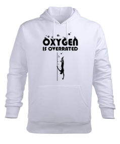 Tisho - FD-08 Oxygen is Overrated Erkek Kapüşonlu Hoodie Sweatshirt