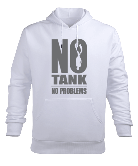 Tisho - FD-11 No Tank No Problem Erkek Kapüşonlu Hoodie Sweatshirt