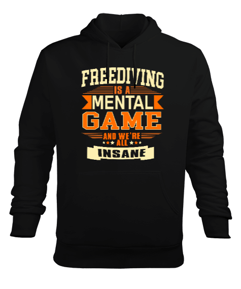 Tisho - FD-12 Mental Game Erkek Kapüşonlu Hoodie Sweatshirt