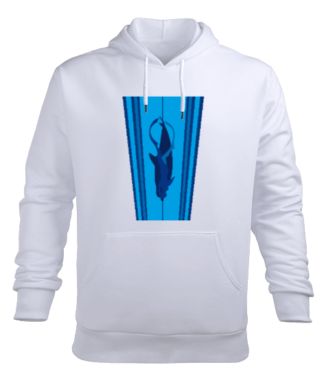 Tisho - FD-15 Deep Bleu Erkek Kapüşonlu Hoodie Sweatshirt