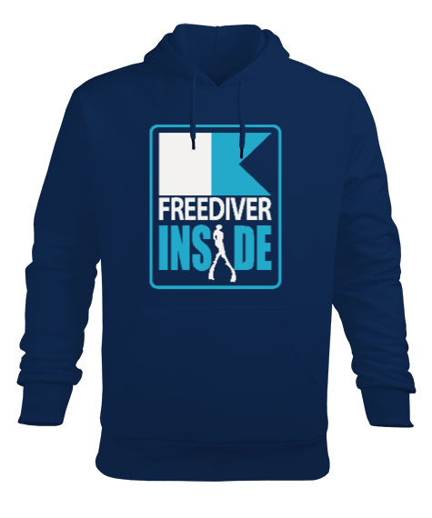 Tisho - FD-16 Freediver Inside Erkek Kapüşonlu Hoodie Sweatshirt