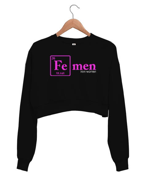 Tisho - Fe-Men Kadın Crop Sweatshirt