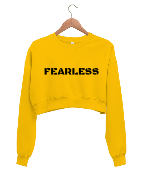 Tisho - fearless Kadın Crop Sweatshirt