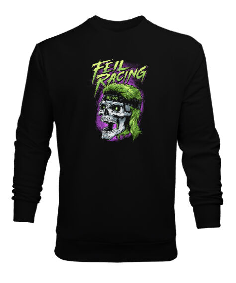 Tisho - Feil Racing Siyah Erkek Sweatshirt