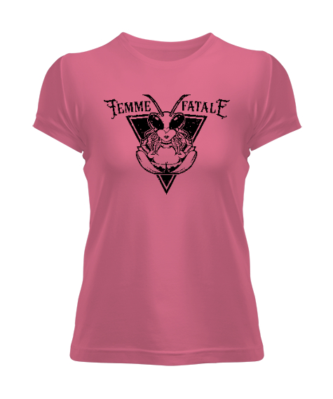 Tisho - Femme Fatale Pembe Kadın Tişört