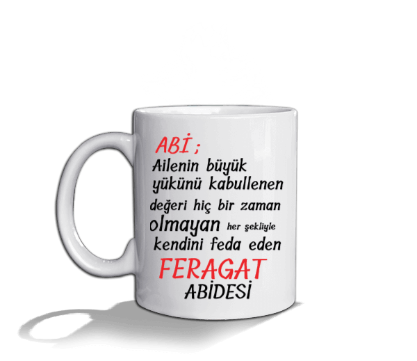 Tisho - FERAGAT ABİDESİ Beyaz Kupa Bardak