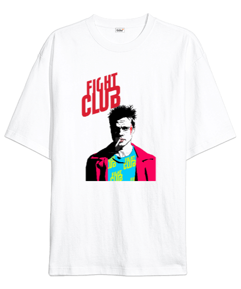 Tisho - Fight Club Baskılı Oversize Unisex Tişört