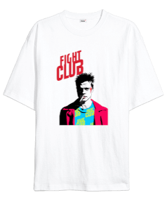 Fight Club Baskılı Oversize Unisex Tişört - Thumbnail