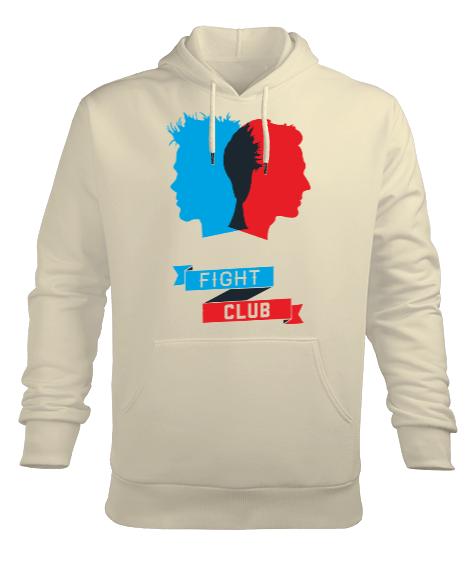 Tisho - Fight Club Tasarım Baskılı Erkek Kapüşonlu Hoodie Sweatshirt