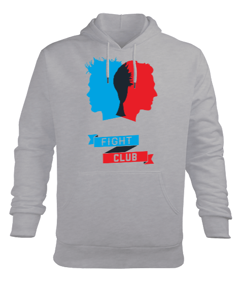 Tisho - Fight Club Tasarım Baskılı Erkek Kapüşonlu Hoodie Sweatshirt