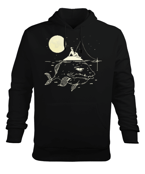 Tisho - Fishing Erkek Kapüşonlu Hoodie Sweatshirt