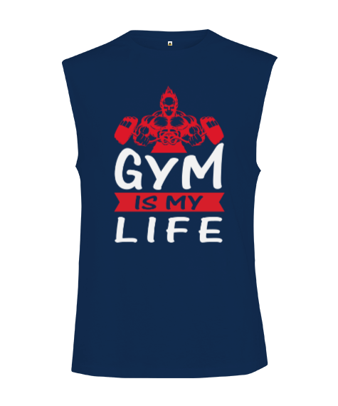 Fitness gym is my life spor Kesik Kol Unisex Tişört
