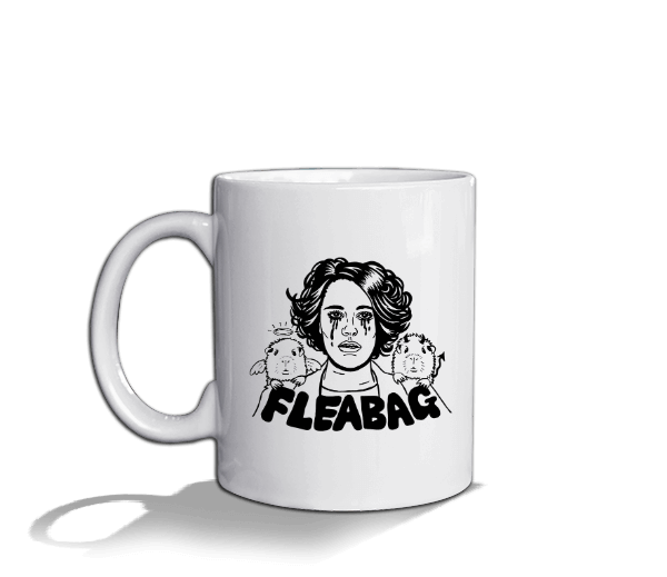 Tisho - Fleabag baskılı Mug Beyaz Kupa Bardak