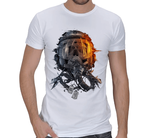 Tisho - Fly Skull Erkek Regular Kesim Tişört