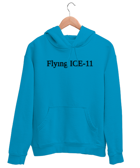 Tisho - Flyıng ICE-11 özel kıyafet Turkuaz Unisex Kapşonlu Sweatshirt