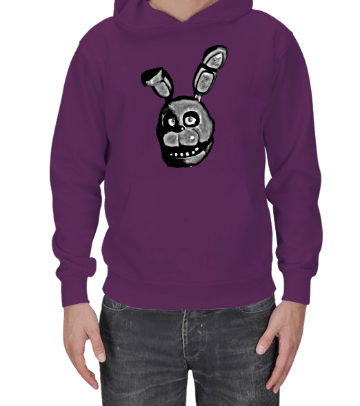 Tisho - Fnaf Bonnie V1 Erkek Kapşonlu