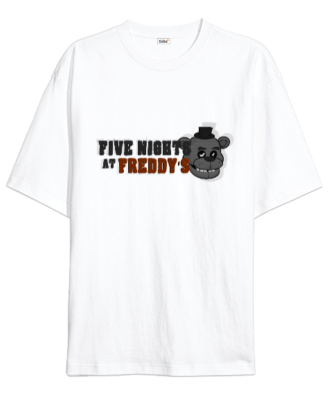 Tisho - FNAF Five Nights at Freddys Baskılı Oversize Unisex Tişört