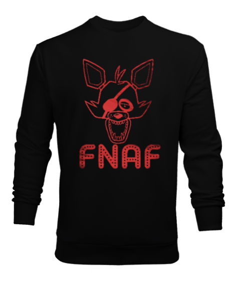 Tisho - Fnaf - Freddy Nights Siyah Erkek Sweatshirt