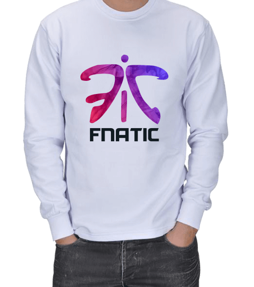 Tisho - Fnatic Beyaz ERKEK SWEATSHIRT