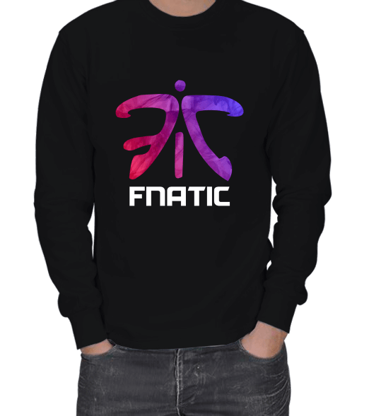 Tisho - Fnatic Siyah ERKEK SWEATSHIRT