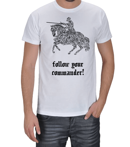 Tisho - Follow Your Commander Erkek Tişört