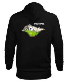 football Erkek Kapüşonlu Hoodie Sweatshirt - Thumbnail