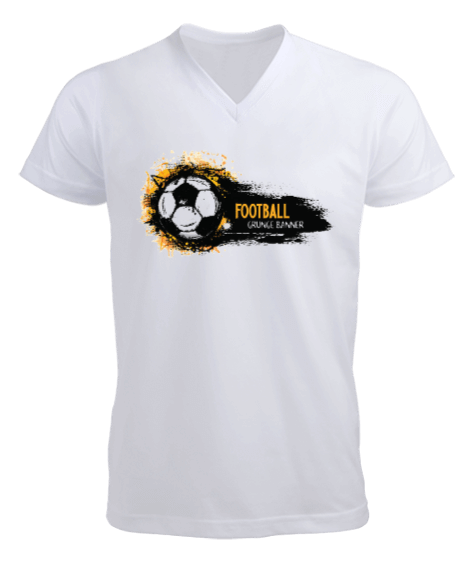 Tisho - football Erkek Kısa Kol V Yaka Tişört