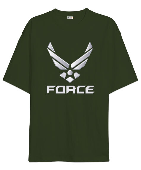Force Haki Yeşili Oversize Unisex Tişört