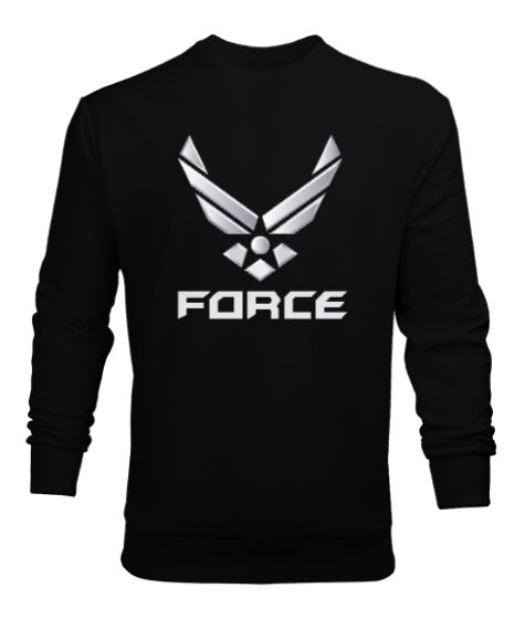 Tisho - Force Siyah Erkek Sweatshirt