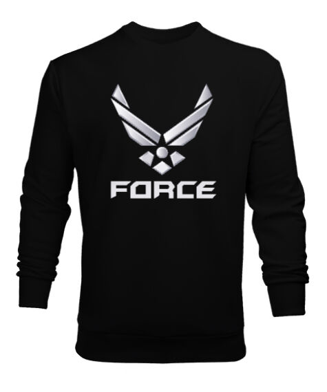 Tisho - Force Siyah Erkek Sweatshirt