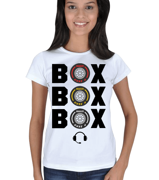 Tisho - Formula 1 / F1 - Box Box Box Kadın Tişört