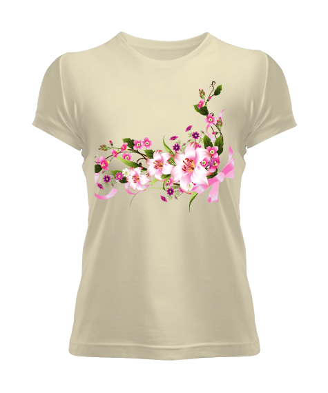 Tisho - Frames flower flower heart Kadın Tişört