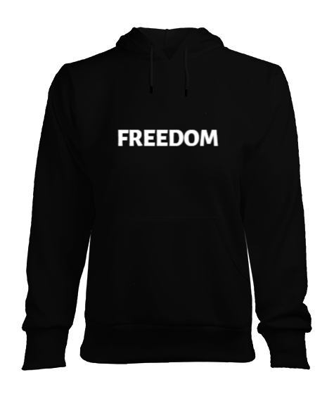 Tisho - FREEDOM ÖZGÜRLÜK YAZILI KADIN SWEAT Kadın Kapşonlu Hoodie Sweatshirt