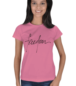 Tisho - Freedom tasarımlı tişört Kadın Tişört