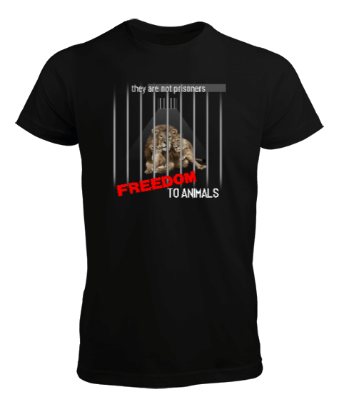 Tisho - Freedom To Animals Erkek Tişört