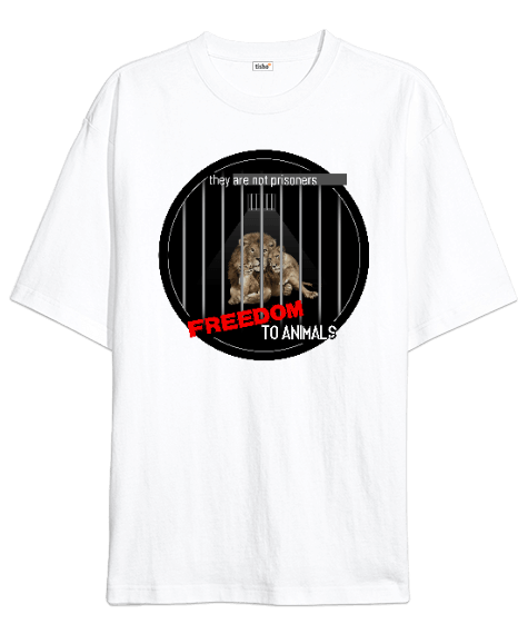 Tisho - Freedom To Animals Oversize Unisex Tişört