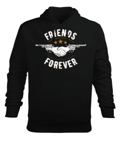 Tisho - Friends Forever Erkek Kapüşonlu Hoodie Sweatshirt