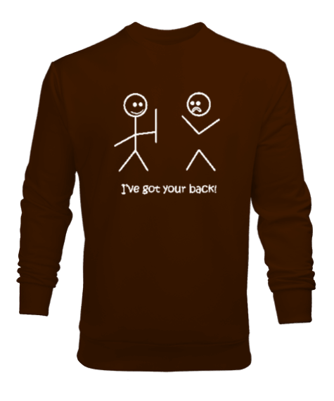 Tisho - Friends Kahverengi Erkek Sweatshirt