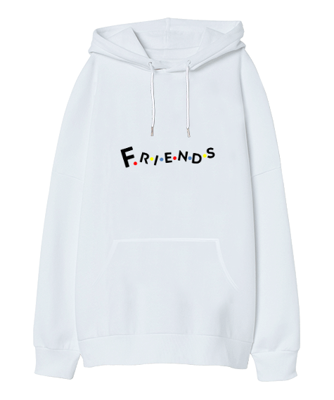 Tisho - FRIENDS TASARIM SWEATSHIRT Oversize Unisex Kapüşonlu Sweatshirt