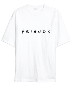 Tisho - Friends tişört T-shirt Oversize Unisex Tişört