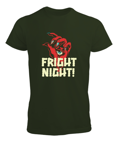 Tisho - Fright Night - Korku Gecesi Haki Yeşili Erkek Tişört