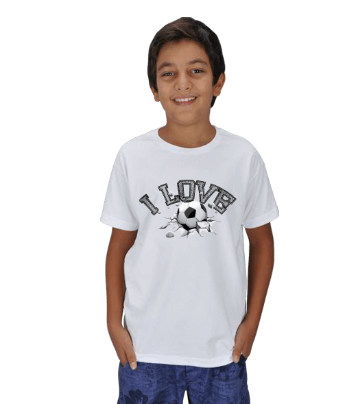 Tisho - Futbol baskılı erkek çocuk tişörtü Çocuk Unisex