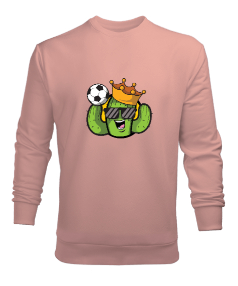 Tisho - Futbol Kralı Kaktüs Yavru Ağzı Erkek Sweatshirt