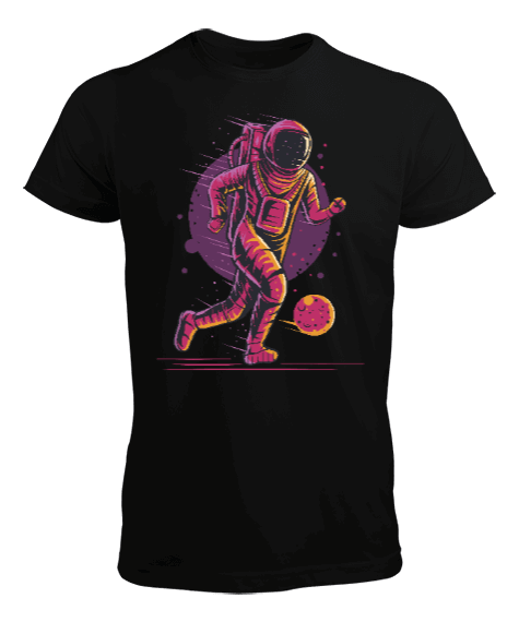 Tisho - Futbol Oynayan Astronot Erkek Tişört