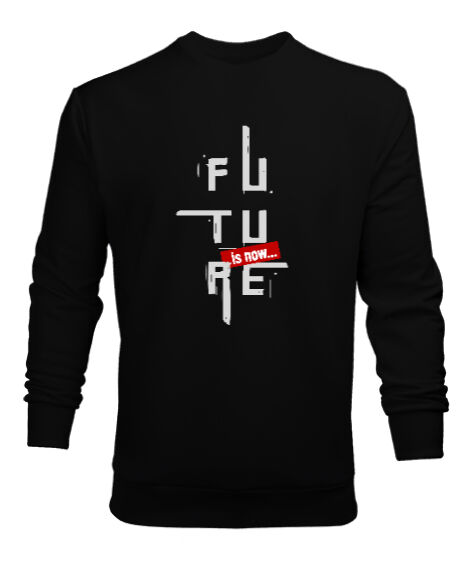 Tisho - Future Blu V2 Siyah Erkek Sweatshirt