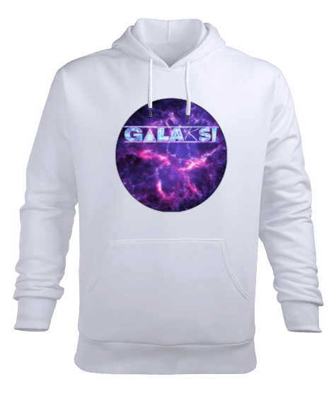 Tisho - Galaksi Erkek Kapüşonlu Hoodie Sweatshirt