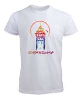 GALATA İSTANBUL Beyaz Erkek Tişört - Tisho