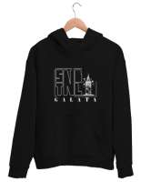GALATA İSTANBUL Siyah Unisex Kapşonlu Sweatshirt - Tisho
