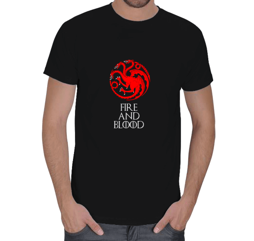 Tisho - Game Of Thrones - House Targaryen Erkek Tişört