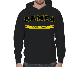 Gamer GG Kapşonlu Sweatshirt Erkek Kapşonlu - Thumbnail
